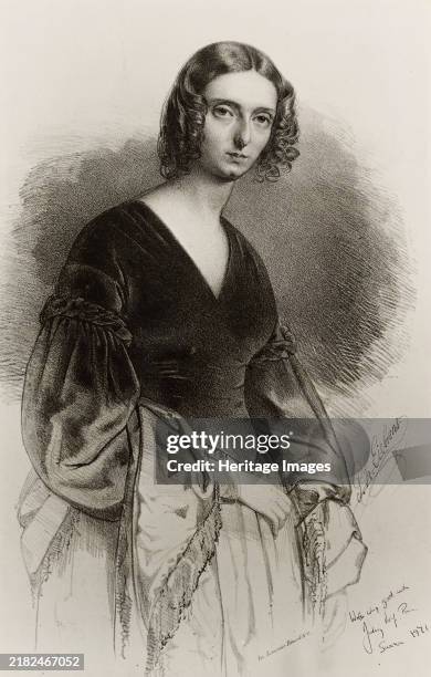 Portrait of Jane Wilhelmina Stirling , 1842. Private Collection. Creator: Eichens, Philipp Hermann .