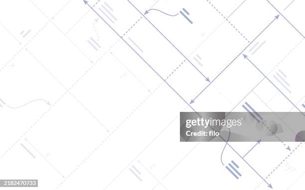stockillustraties, clipart, cartoons en iconen met modern blueprint prototype design abstract background - blauwdruk