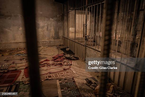 The Amna Suraka Museum, or the Red Prison Museum, on October 4 in Sulaymaniyah in northern Iraq. Pictured are cells for political prisoners and...