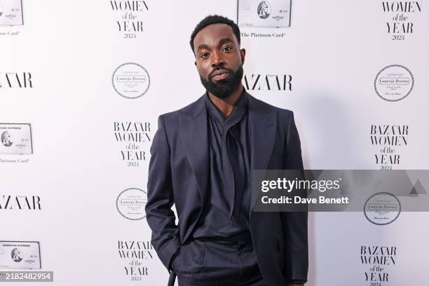 Paapa Essiedu attends the 2024 Harper's Bazaar Women of the Year Awards, held in partnership with The Platinum Card by American Express, at...