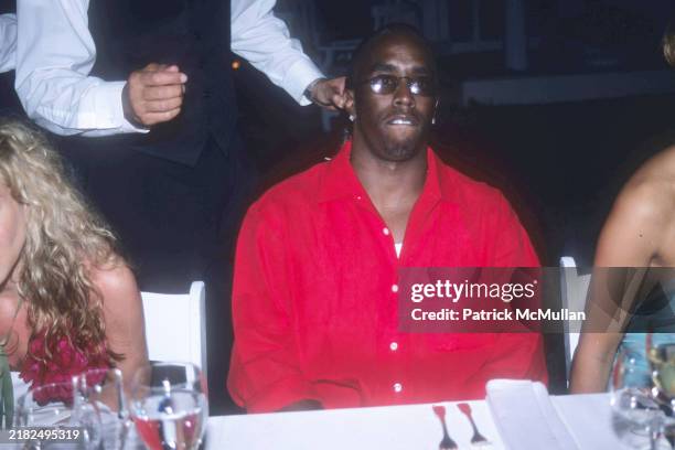 Sean Combs attends Puffy's Fourth of July Party at Sean Combs' House on July 2, 2000 in East Hampton, NY.
