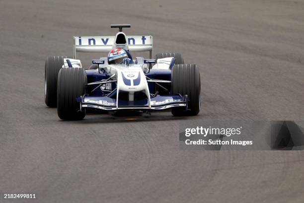 Marc Gene Williams BMW FW26. Formula One Testing, Silverstone, England, 27 April 2004. DIGITAL IMAGE