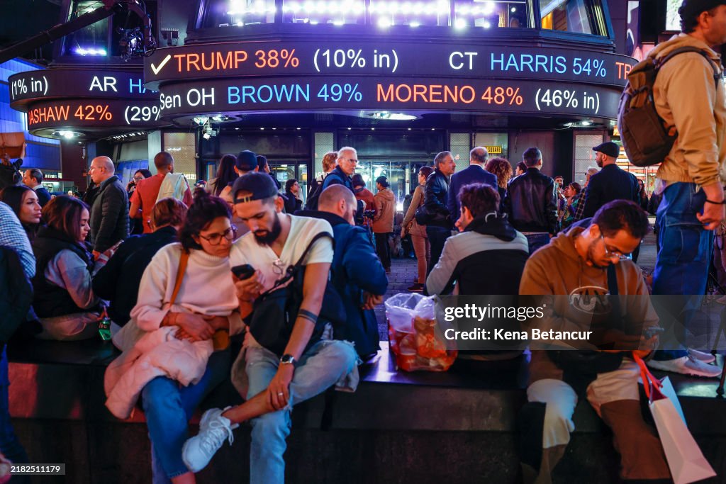 Americans React As Election Results Come In