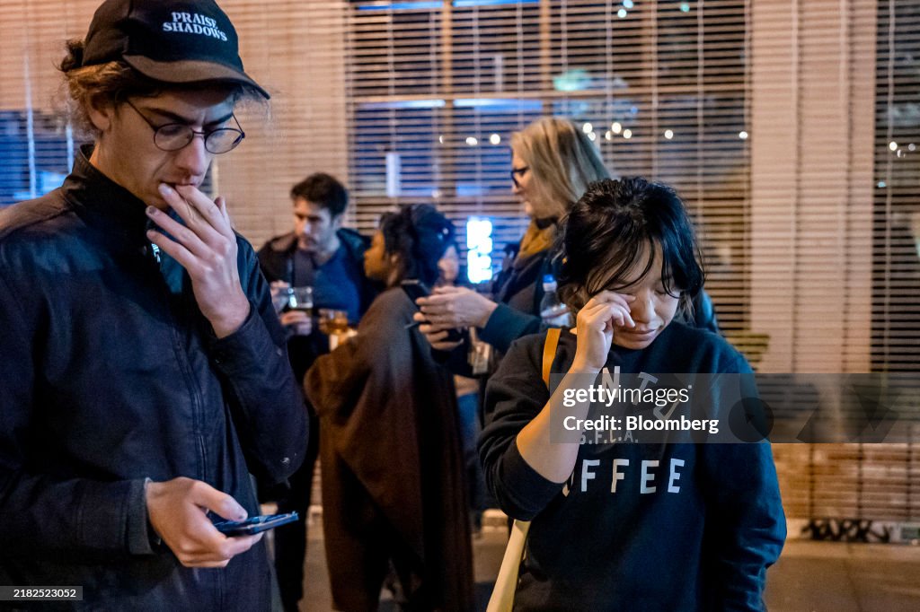 Voters Attend Watch Parties During 2024 US Presidential Election