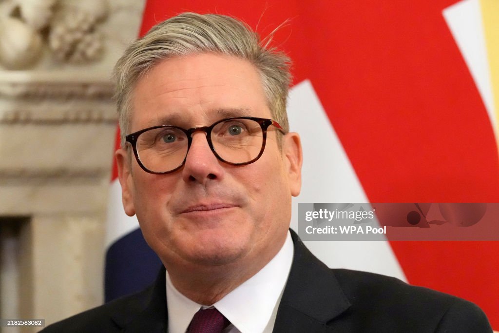 Keir Starmer Hosts King Abdullah Of Jordan In Downing Street