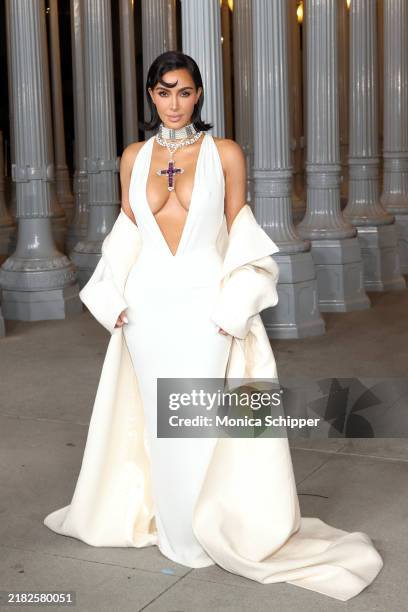 Kim Kardashian attends the 2024 LACMA Art+Film Gala at Los Angeles County Museum of Art on November 02, 2024 in Los Angeles, California.