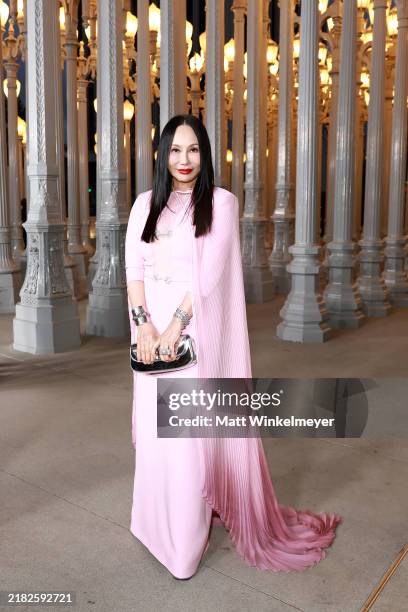 Eva Chow, 2024 Art+Film Gala Co-Chair, wearing Gucci, attends the 2024 LACMA Art+Film Gala, Presented By Gucci at Los Angeles County Museum of Art on...