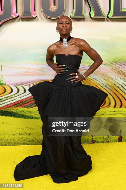 Cynthia Erivo attends the "Journey Through Oz" Tour to celebrate the Australian premiere of "Wicked" at State Theatre on November 03, 2024 in Sydney,...
