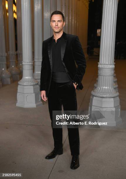 Nicholas Hoult attends the 2024 LACMA Art+Film Gala at Los Angeles County Museum of Art on November 02, 2024 in Los Angeles, California.