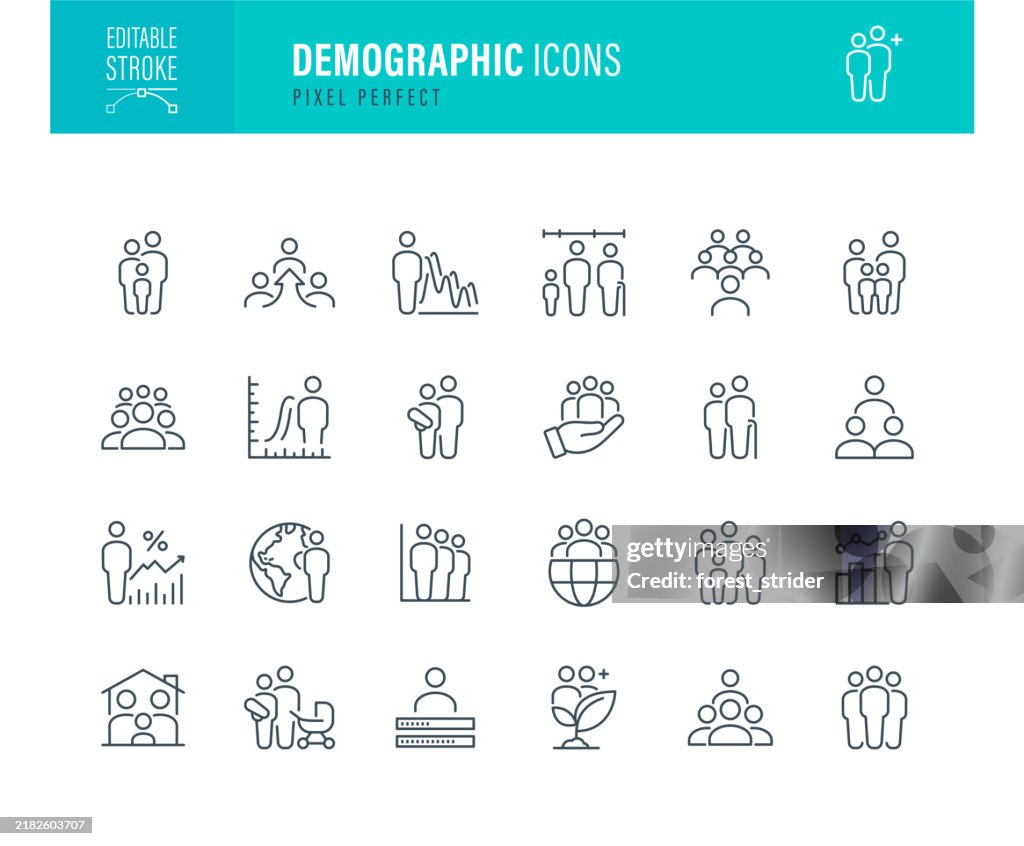 Icone demografiche