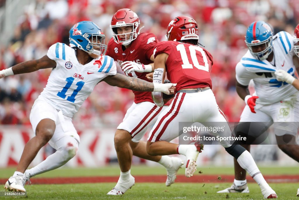 COLLEGE FOOTBALL: NOV 02 Ole Miss at Arkansas