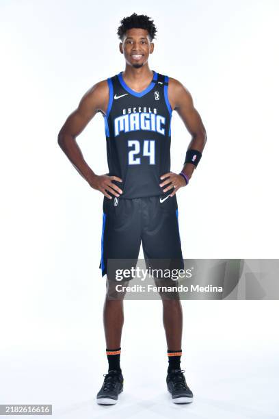 Jarrett Culver of the Osceola Magic poses for a portrait during G League Media Day on November 4, 2024 at KIA Center in Orlando, Florida. NOTE TO...