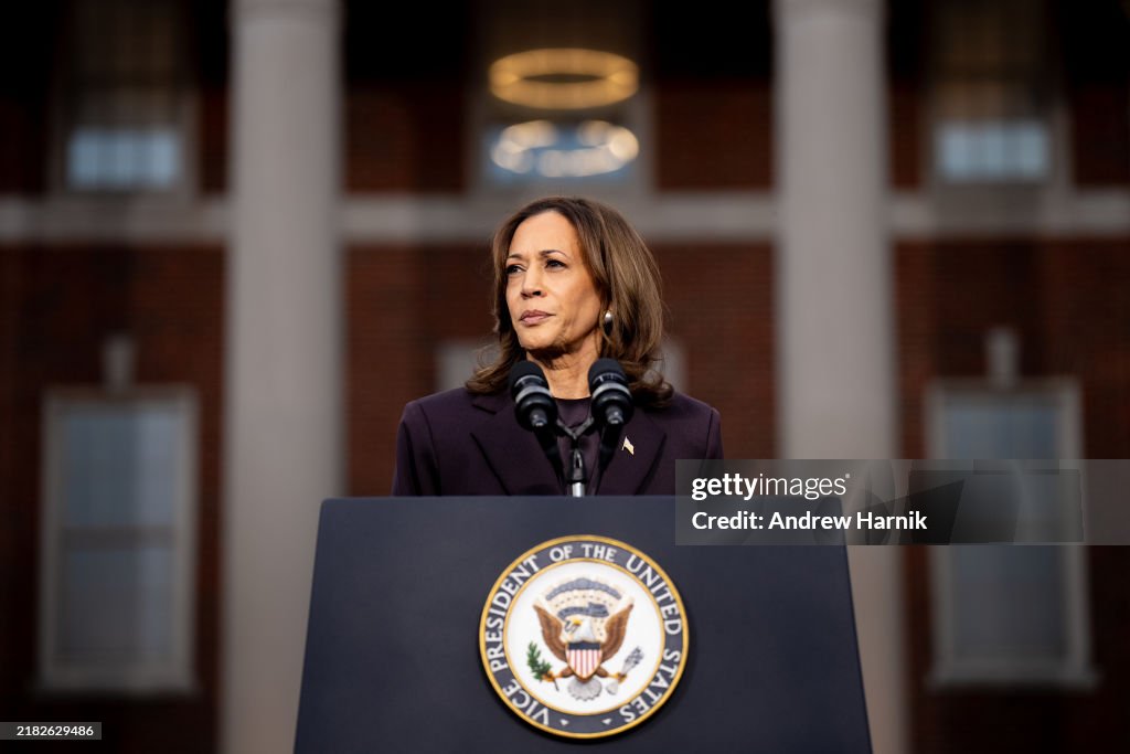 Vice President And Presidential Nominee Kamala Harris Delivers Concession Speech At Howard University