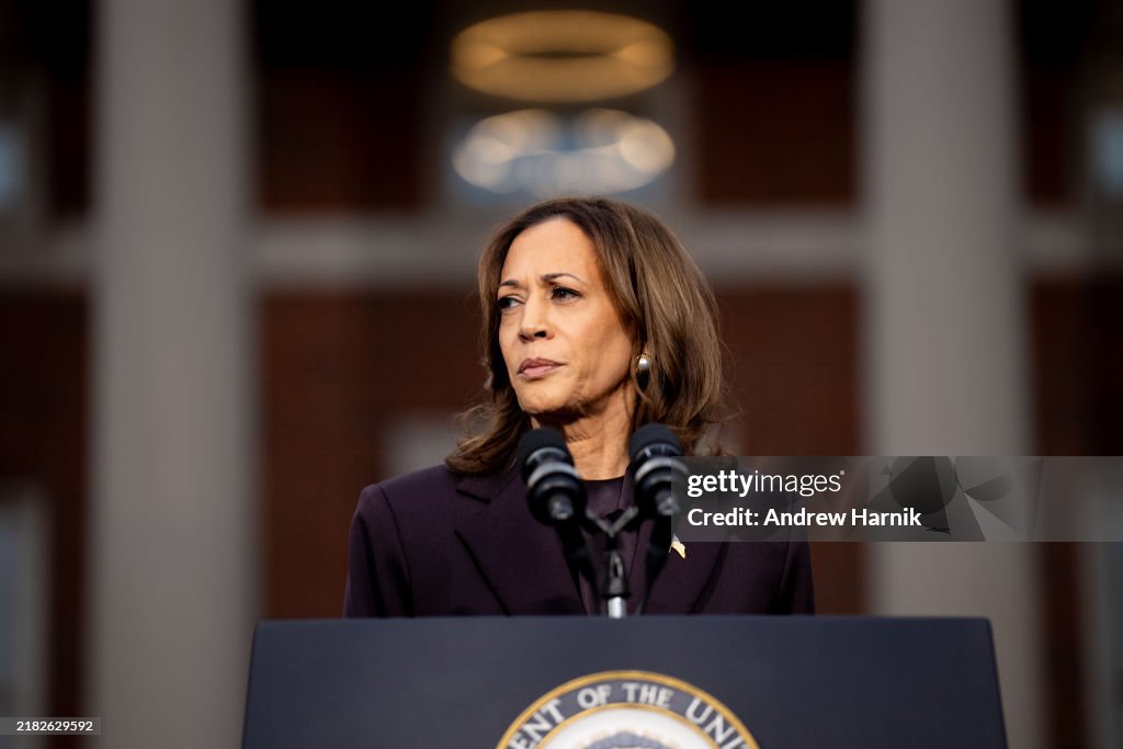 Vice President And Presidential Nominee Kamala Harris Delivers Concession Speech At Howard University