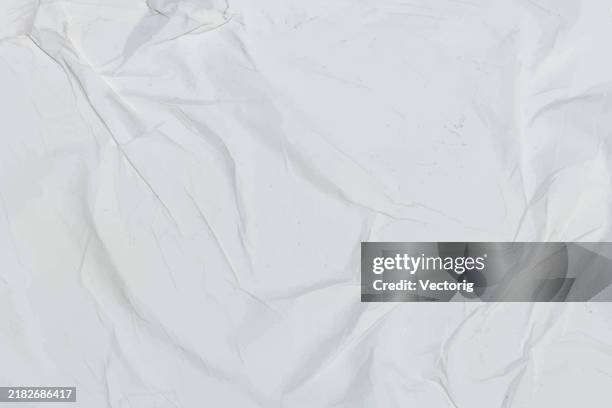 wrinkled paper, canvas - bag close up stock illustrations