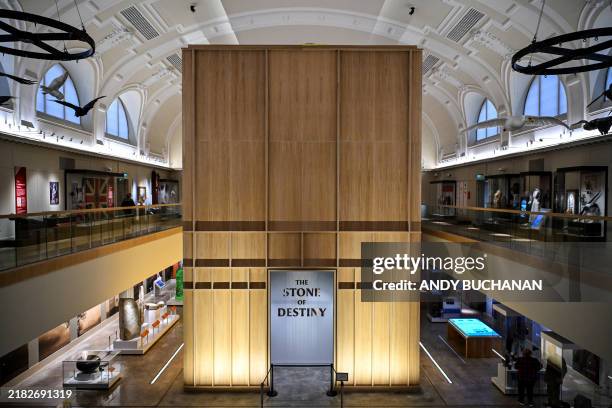 General view shows the Perth Museum in central Scotland on November 6, 2024. / RESTRICTED TO EDITORIAL USE - MANDATORY MENTION OF THE ARTIST UPON...