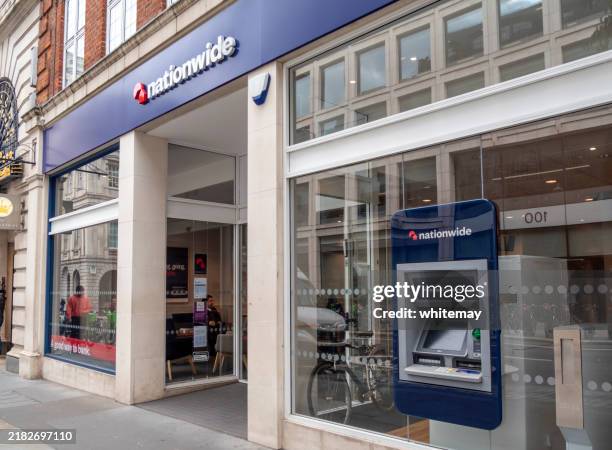branch of nationwide in cheapside, city of london - nationwide bank stock pictures, royalty-free photos & images