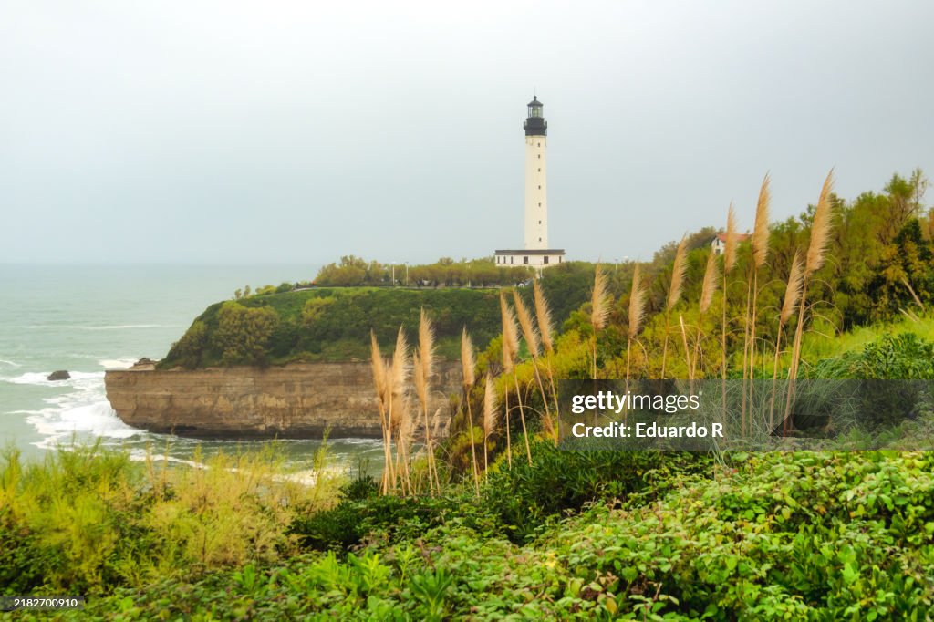 Landscape of Biarritz Lighthouse, France