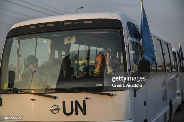 New soldiers, who joined the United Nations Interim Peacekeeping Force in Lebanon , after a 6-month rotation, arrive to change their duties in Tyre,...