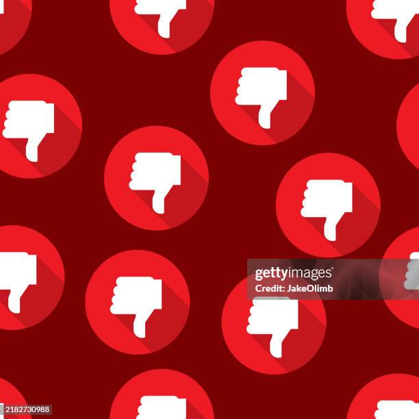 bildbanksillustrationer, clip art samt tecknat material och ikoner med thumbs down pattern 1 - avsky