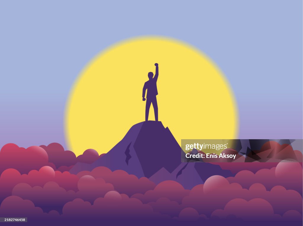 Summit Rise Sign Sunrise At The Summit High-Res Vector Graphic - Getty Images