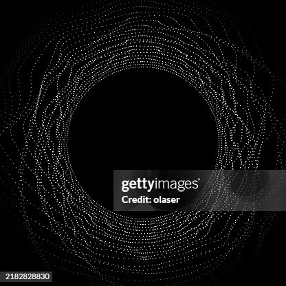 Monochrome concentric circles creating a tunnel effect Monochrome concentric circles creating a tunnel effect