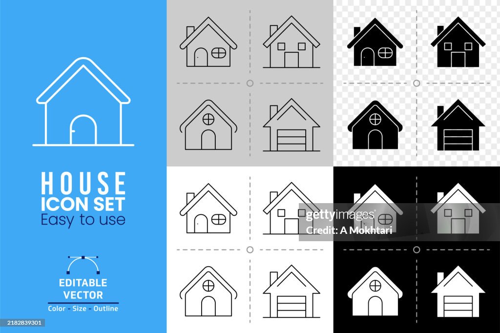Simple and diverse house icon.