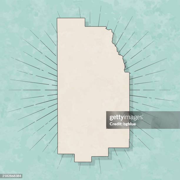 teton county, wyoming. map in retro vintage style - old textured paper - jackson wyoming stock illustrations