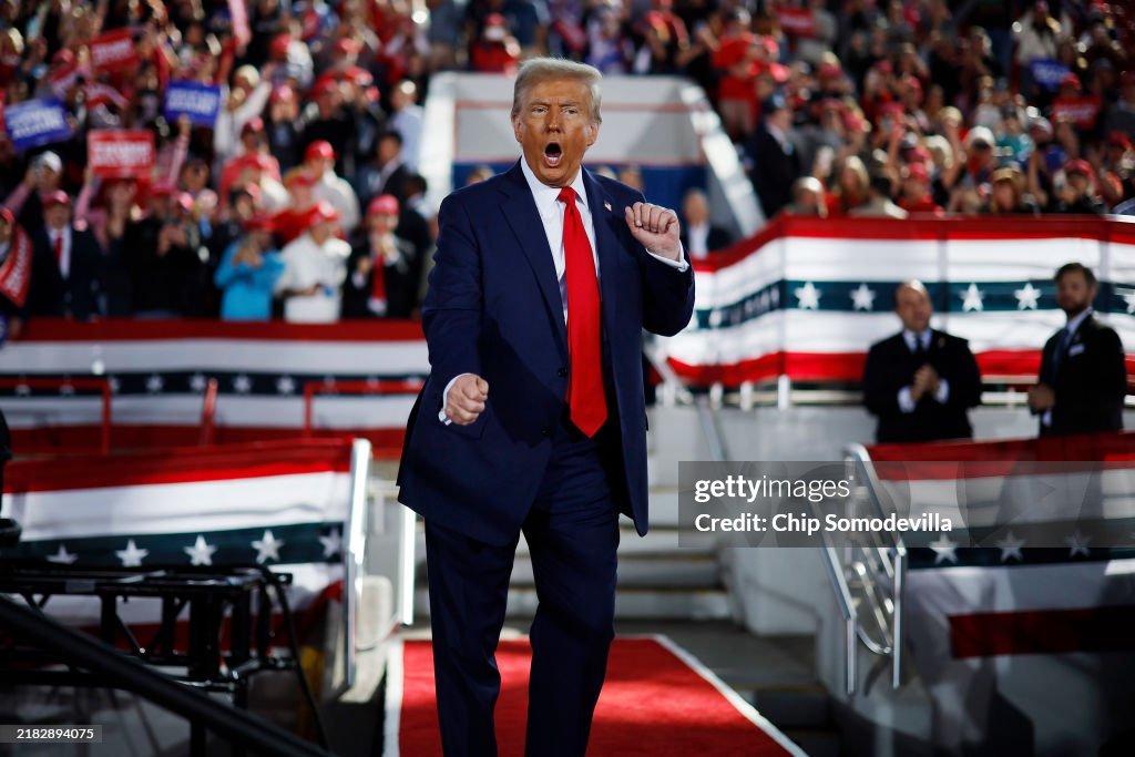 Donald Trump Campaigns For President In Raleigh, North Carolina