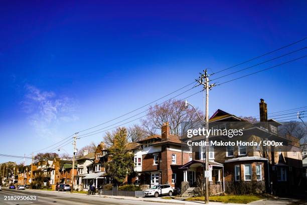 a corner of a residential area - student housing canada stock pictures, royalty-free photos & images
