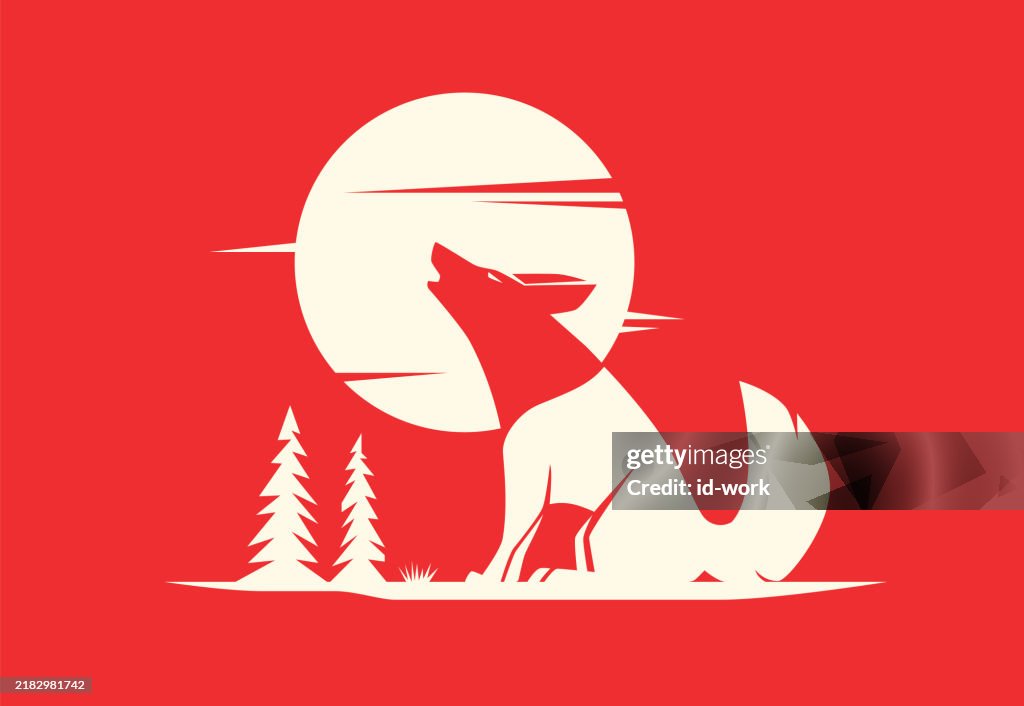 Wolf howling