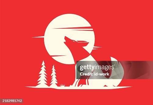 Wolf howling Wolf howling