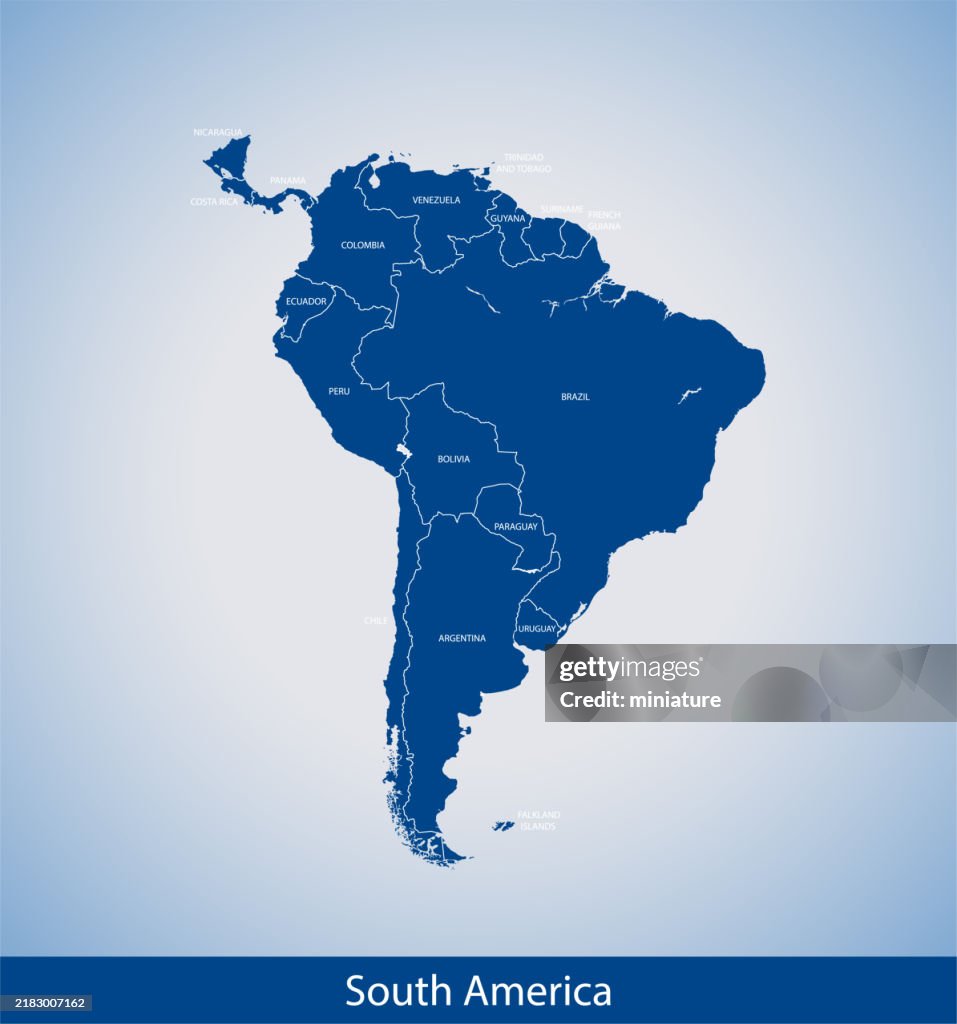 South America map