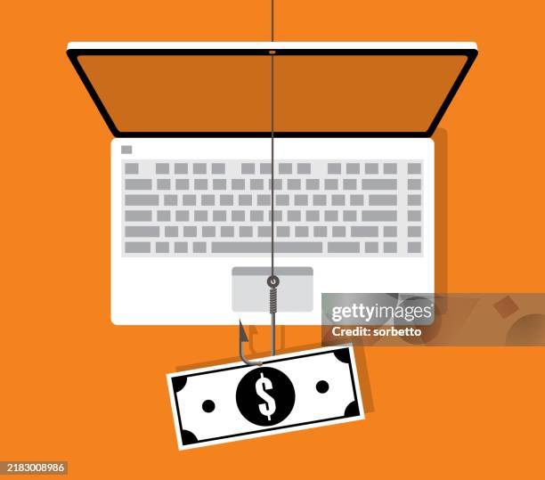 fishing hook - financial crime stock illustrations