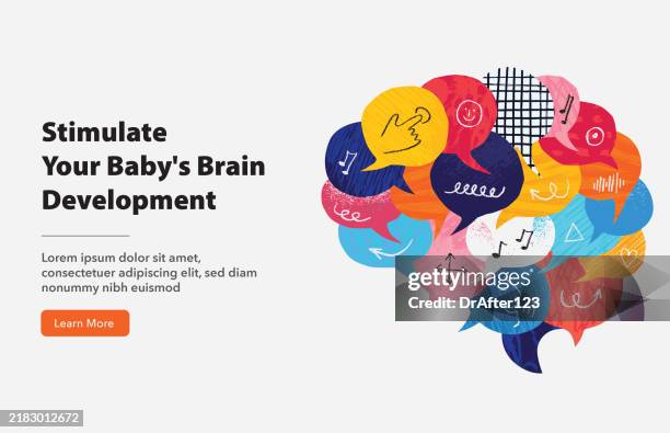 Brain Development In Infancy 59 Baby Development Icons High Res Illustrations - Getty Images