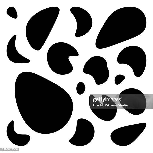 random blob shape, abstract geometric pattern. - shingles texture stock illustrations