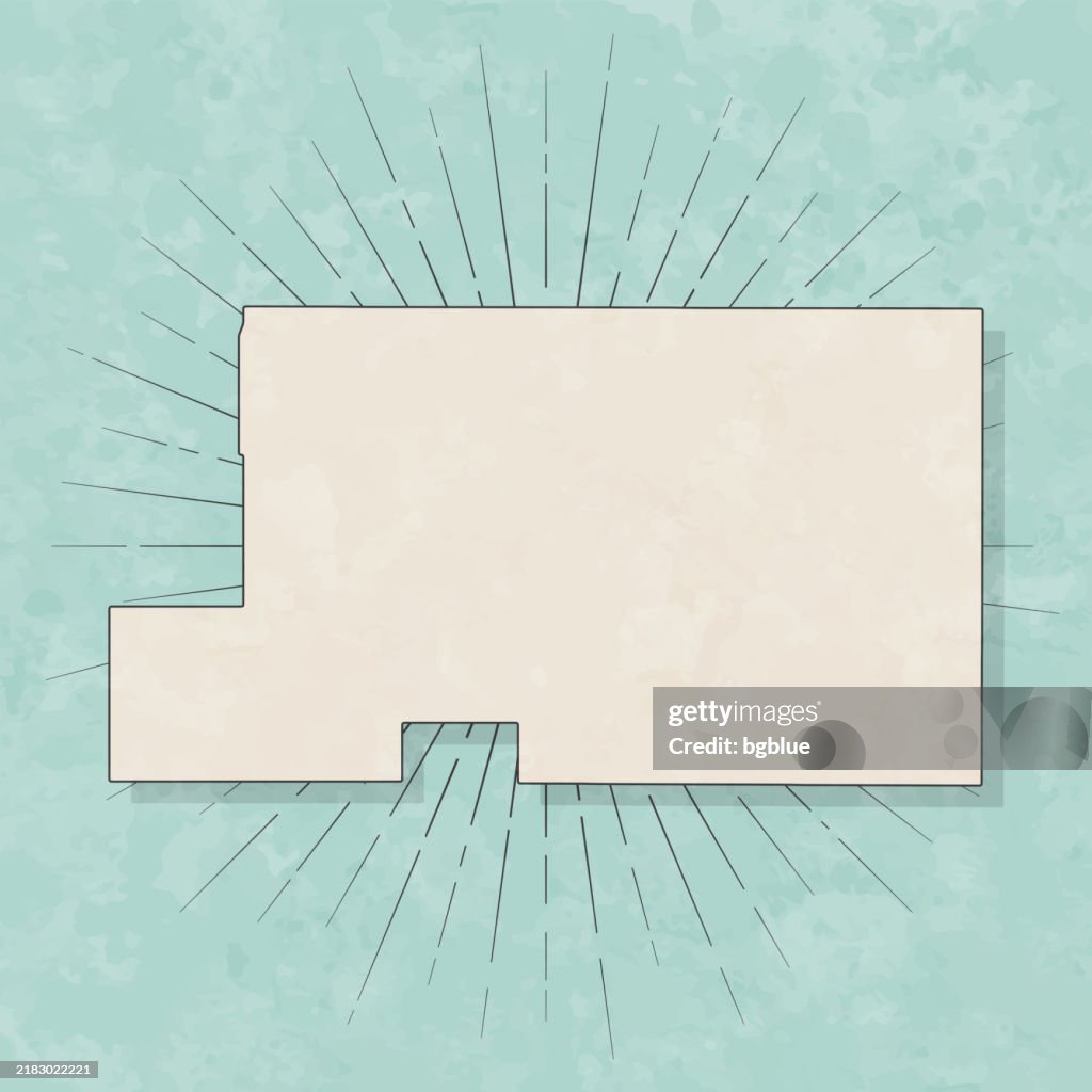 Mahoning County, Ohio. Landkarte im Retro Vintage Stil - Altes Strukturpapier