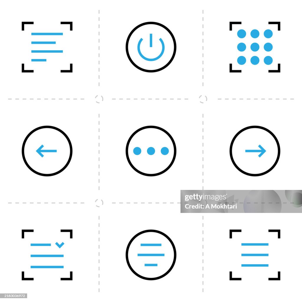 Navigation button icons.