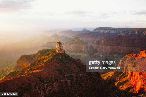 grand canyon north rim sunrise - grand canyon national park stock pictures, royalty-free photos & images