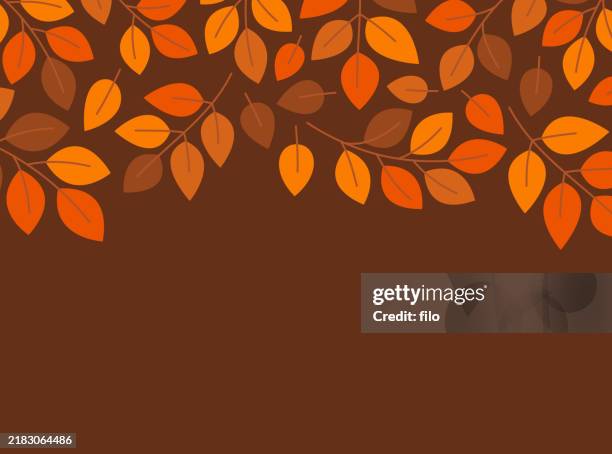 illustrations, cliparts, dessins animés et icônes de motif de fond des feuilles d’automne - motif feuillage