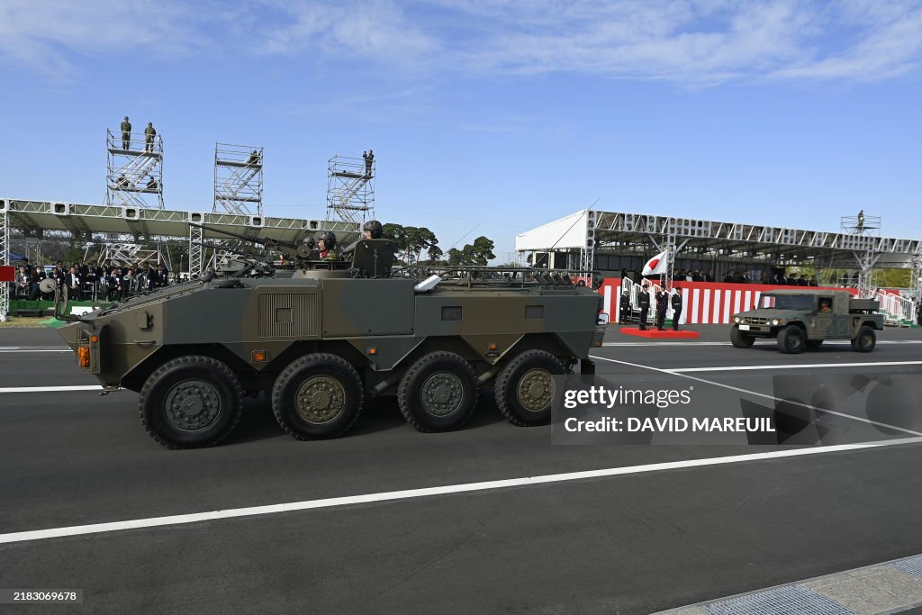 Jsdf Parade Armored vehicles of Japan Self Defence Forces parade at Ground... News ...