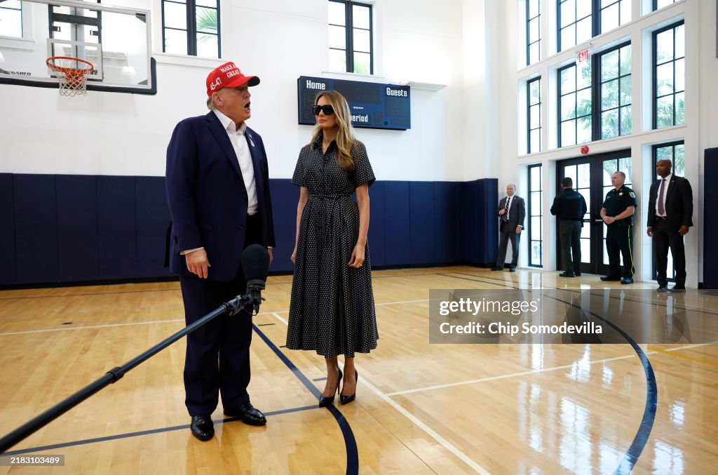 Republican Presidential Nominee Donald Trump Votes On Election Day