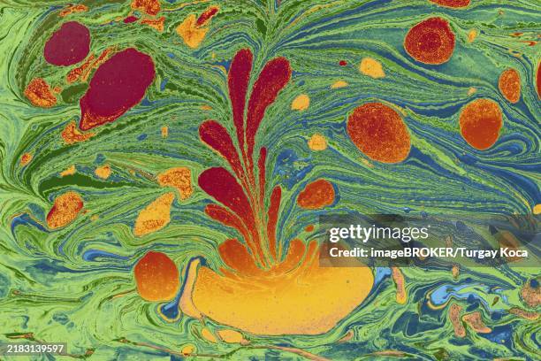 abstract marbling floral pattern for fabric, tile design. background texture - marble tile stock illustrations