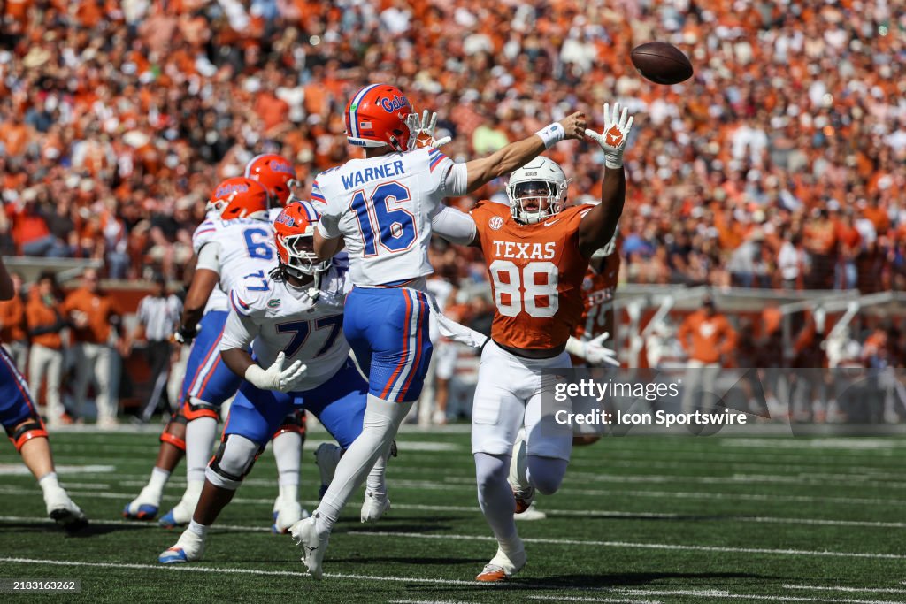 COLLEGE FOOTBALL: NOV 09 Florida at Texas