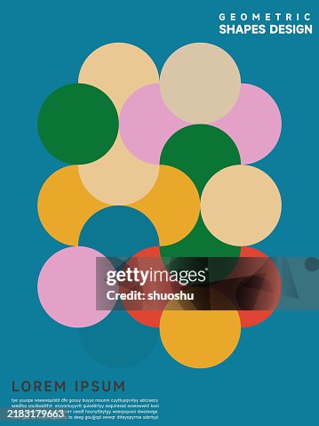 Abstract colors geometric flat round drop pattern background Abstract colors geometric flat round drop pattern background