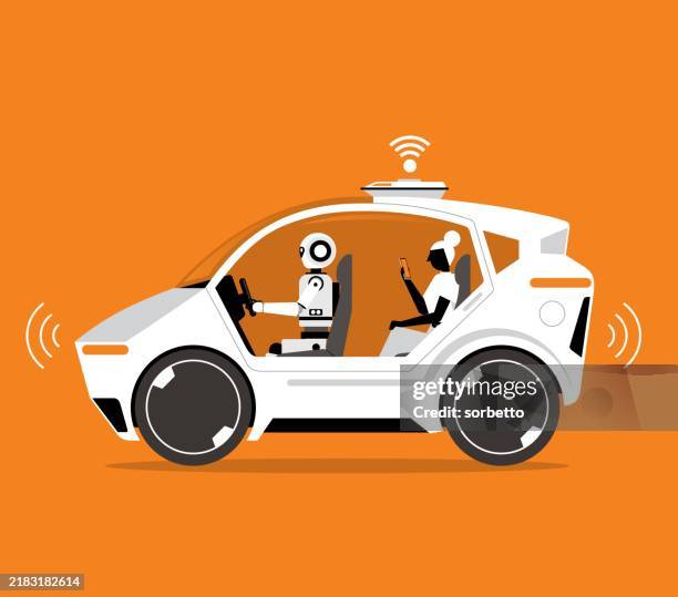 self driving artificial intelligence - lithium ion battery stock illustrations