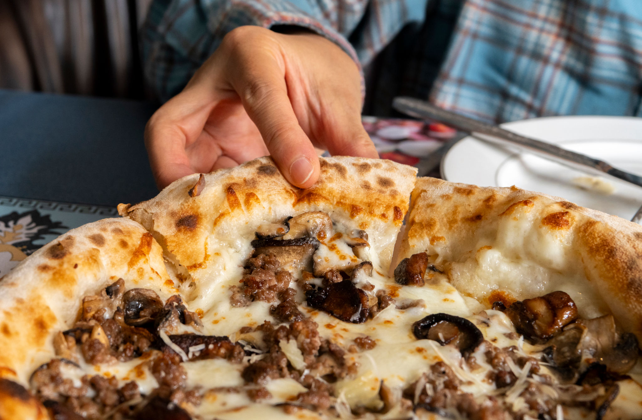 truffle mushroom pizza