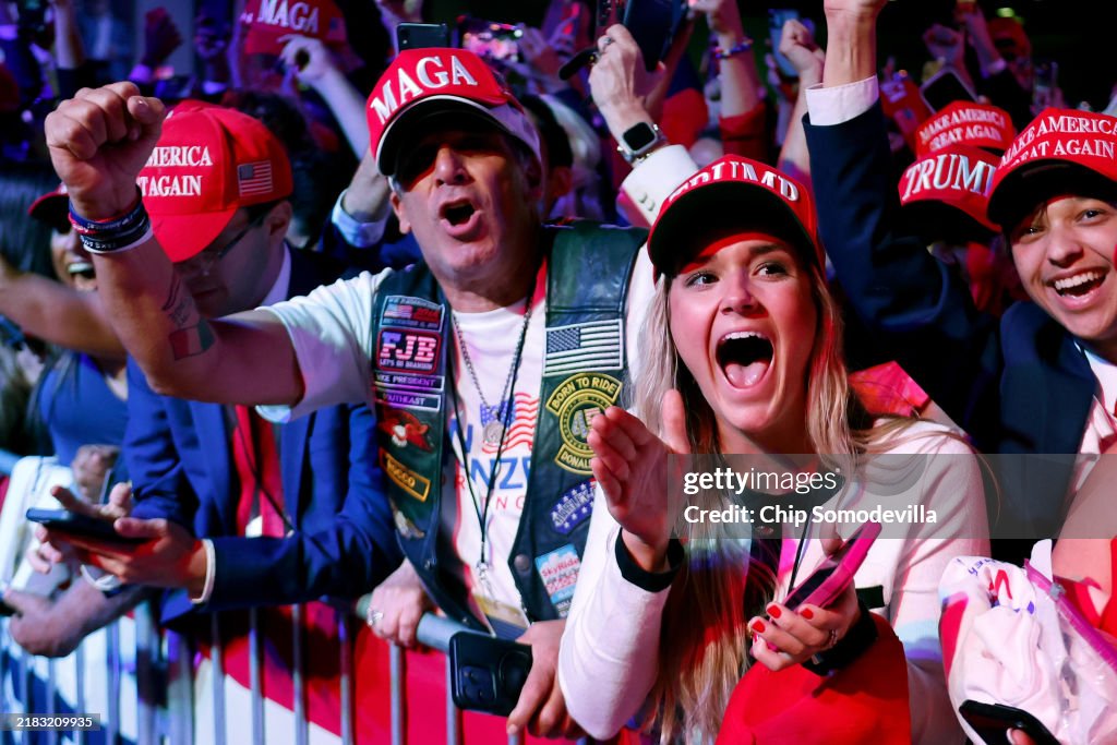 Republican Presidential Nominee Donald Trump Holds Election Night Event In West Palm Beach