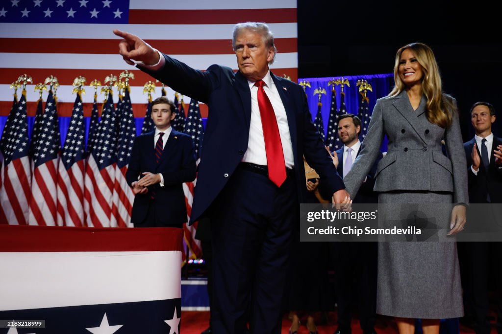 Republican Presidential Nominee Donald Trump Holds Election Night Event In West Palm Beach