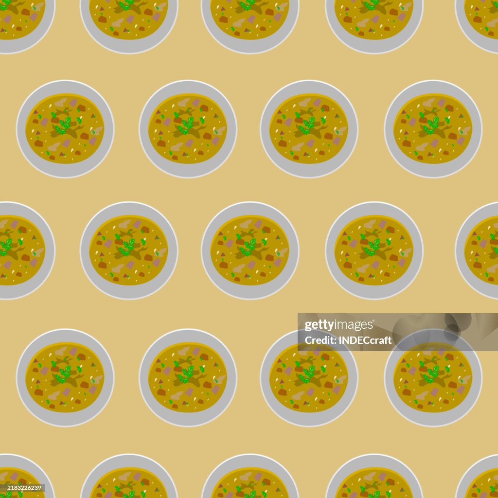 Padrão sem emenda de sopa de ervilhas amarelas